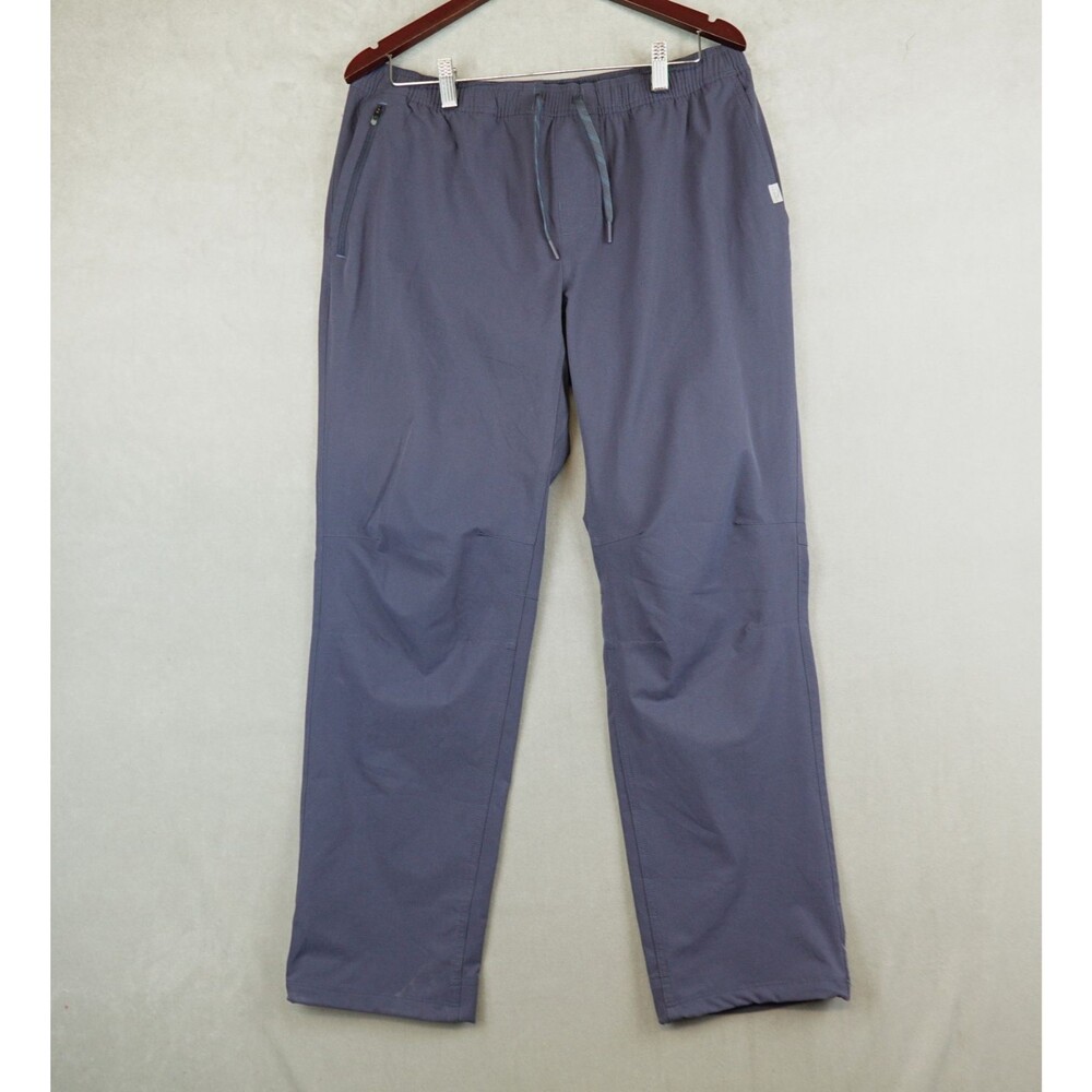 LL Bean Multisport Pants Mens Large 30" Hiking Travel Performance UPF 50 Gray